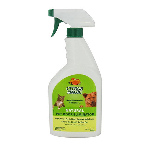 Citrus Magic Natural Pet Odor Eliminator Fragrance Free 22 Oz